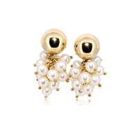 Earrings Idee Preziose dal 1987 Woman in Yellow Gold Perla IP.OK18G/6 - IP.OK18G/6